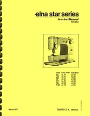 Elna Star Series Sewing Machine SERVICE MANUAL