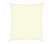 Wallaroo Waterproof 160GSM Outdoor Sun Shade Sail Canopy Cream 2 x 2.5m