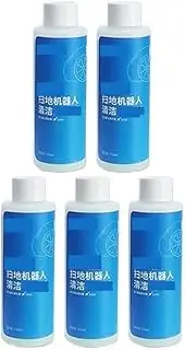 Sweeping Robot Floor Cleaning Solution, Compatible with Ecovacs, Compatible with DEEBOT, Compatible for Liquid T20 N9+T10 OMNI/T10 Turbo/X1 Omni/X1 Turbo X2/X2 Pro T20(5 Bottle..)