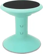 [Storex] Wiggle Stool – Active Flexible Seating for Classroom and Home Study, Adjustable 12-18 Inch Height, Teal (00306U01C)