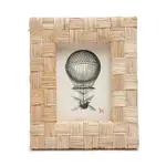 Pigeon & Poodle Grasse Natural Woven Rattan Frame, 5 x 7