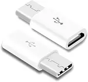 2X USB 3.1 Type C Male to Micro USB Female Adapter Converter Connector USB-C