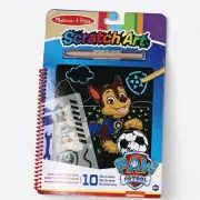 Melissa & Doug Paw Patrol Chase Scratch Art Color Reveal Activity Pad 10 Scenes