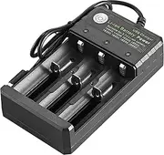 Charger USB - Fast Rechargeable Battery Charger | Smart Charger for 3.7V Li-ion Rechargeable Batteries, 3 Bay Battery Charger