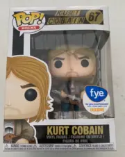 Funko Pop! Kurt Cobain #67 Nirvana MTV Unplugged FYE Exclusive +PROTECTOR