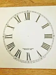 4 1/2" New Haven Clock Paper Dial, Roman Numeral (Lot 182)