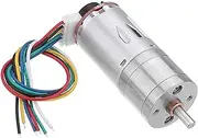 Mechanical Parts, DC 12V Micro Gear Reduction Motor with Encoder Speed Dial Reducer - 12RPM Gearheads Tools