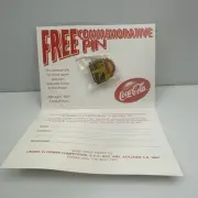 vintage afl crows power football Coca Cola 1st home game pin badge nos 1997