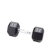 York 37.5KG Rubber Hex Dumbbell Single