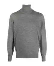 Brunello Cucinelli Turtleneck Knitted Jumper IT52 Gray