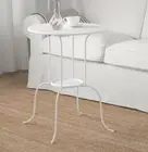Ikea LINDVED Side table, Steel white, 20x26 3/4 " NEW