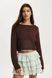 [Cotton On Women] Cotton On Women - Summer Pullover - Dark oak XL DARK OAK