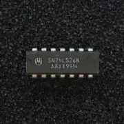 (PKG of 5) SN74LS26N Quad 2-Input NAND Buffer / Gate, PDIP-14, Motorola