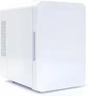 6L Car Refrigerator, Dual-Purpose Refrigerator for Car, Mini Skincare Fridge for Facial Mask, Skin Care Products, Fruit Refrigeration, Small Refrigerator with Partition,America