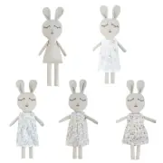 Roleplay Rabbit Dressing Game Stuffed Doll Cotton Soft Rabbit Plush Doll Clothes