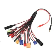 20 in 1 Multifunction Charger Cable 4mm Banana Pklug to XT60 XT90 EC3 EC5 Tamiyafor B6 B6AC PL6 PL8 Charger