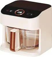 4.5/5qt Air Fryer, Compact Touch Air Fryer, Cooks Meals Quickly,Hot Air Circulation Technology,Easy View Window,Touch Control,with Oil Drain Rack and Basket,Non-Stick,Off-White,5L