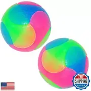 FineInno 2Pcs Light Up Dog Balls,LED Dog Ball,Glow in The Dark Dog Ball,Flash