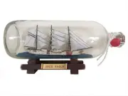 United States Coast Guard USCG Eagle Model Ship In A Glass Bottle 9"