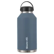 BAUMR-AG 1.9L Double Wall Insulated Stainless Steel Water Bottle, Drink Jug with Handle, Straw Cleaner, Blue
