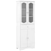 Costway 1.6M Tall Bathroom Storage Cabinet Freestanding Linen Cabinet Kitchen Pantry Cabinet