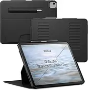 [ZUGU CASE] for iPad Air Case 13 Inch M3 2025 & M2 2024 / iPad Pro 12.9 inch (3rd/4th Gen), Slim Protective Cover with Apple Pencil Holder, 10 Viewing Angles Auto Wake/Sleep (Black)