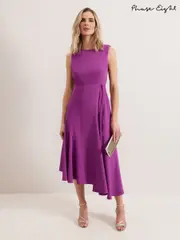 Phase Eight Purple Maya Plain Dress (F71505) | $321