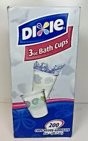 Dixie 3 oz Bath Cups 123 Count Disposable Paper Bathroom Sea Shells Beach Open