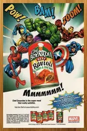 2002 Chef Boyardee Ravioli Print Ad/Poster Marvel Spider-Man Hulk Wolverine Art