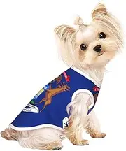 Michigan State Flag print Dog Shirts for Small Dogs Stretchy T-Shirts Lightweight Tank Top Sleeveless Striped Vest