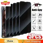 5Pcs Full Cover Privacy Screen Protector for Iphone 16 11 12 13 14 Pro Max Mini