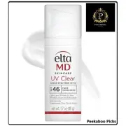 Elta MD UV Clear Broad-spectrum Facial Sunscreen SPF 46 1.7 oz NEW