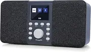 MangoKit MD5 DAB DAB+ FM Digital Stereo Sound Radio, Portable, 20 Presets Stations, Headphone Port, Wireless Speaker - Dark Grey