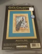 Dimensions Gold Collection Petites Cross Stitch Beautiful Bird Peacock Kit