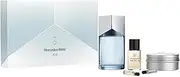 Mercedes-Benz Air by Mercedes-Benz for Men - 5 Pc Gift Set 3.4oz EDP Spray, 0.05oz Sea EDP Spray, 0.05oz Land EDP Spray, 1oz LSA Face Beard and Hair Oil, 3.8oz LSA Solid Shower Gel
