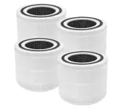 4 Pack Replacement HEPA Filter For Levoit Core 300, 300-RAC, 350-RF Air Purifier