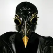 Steampunk Plague Long Nose Beak Mask Halloween Prom Party Props Headdress