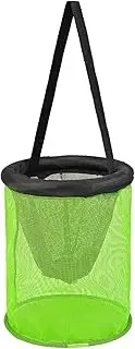 WJnflQN Floating Fish Basket - Foldable Crayfish Storage Cage | Portable Fly Fishing Floating Mesh Basket for Freshwater Saltwater Fishing Clamming Crabbing