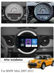 Navigation For BMW Mini Cooper R56 R60 2007-2013 9'' 2+32GB Radio Player GPS FM