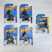 Lot of 5 NEW Hot Wheels BMW R nineT Racer Motorcycle Ducati Super Cub Mad Propz