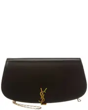 Saint Laurent Leather Wallet On Chain