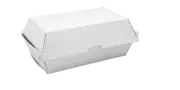 White Corrugated Clamshell Takeaway Container - Snack Box/Regular (200pcs/ctn)