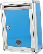 Angoily Public Reports Box Wall Mounted Suggestion Box with Lock Mailbox for Office Complaints Garden Community Use Secure Storage for Letters Donations Fundraising