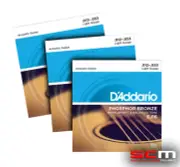 DADDARIO EJ16 THREE SETS Phosphor Bronze Light Acoustic Strings 12-53 EJ-16