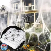 MAQIHAN 950 sqft Spider Webs Halloween-Decorations Halloween Spider Web Cobwe