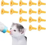 15Pcs Pet Feeding Bottle Nipple Silicone Soft Durable for Cat Dog Kitten Puppy