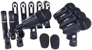 Alctron T8400 Drum Microphone Set - 7-Piece with Clamps and Clips