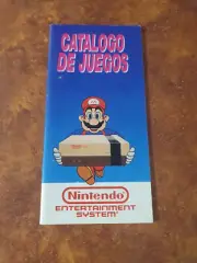 Rare! New old stock vintage 1990 Nintendo NES Video Game Catalog Spanish NOS