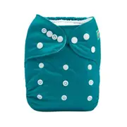Alva Baby Solid Dark Cyan Reusable Cloth Nappy