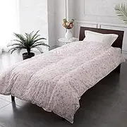 Nishikawa KA43001900 Wedge Wood Feather Comforter King 70% White Duck Down, Fluffy, Made in Japan, Pink